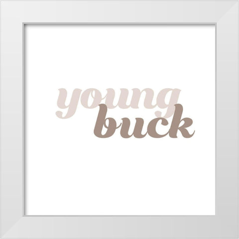 BBs IV White Modern Wood Framed Art Print by Hambly, Anna