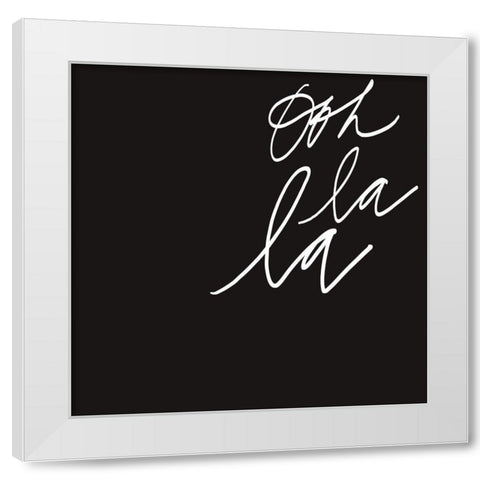 Ooh II White Modern Wood Framed Art Print by Hambly, Anna