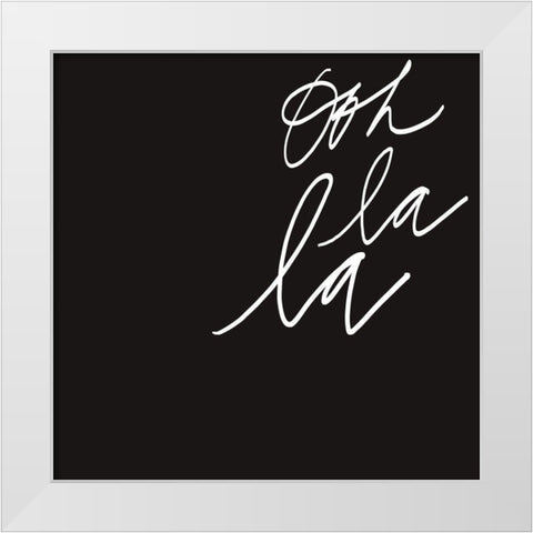 Ooh II White Modern Wood Framed Art Print by Hambly, Anna