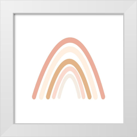 Wee Rainbow I White Modern Wood Framed Art Print by Hambly, Anna