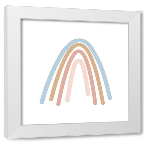 Wee Rainbow II White Modern Wood Framed Art Print by Hambly, Anna