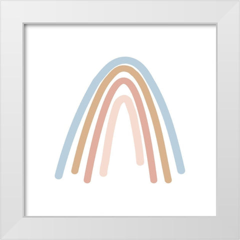 Wee Rainbow II White Modern Wood Framed Art Print by Hambly, Anna