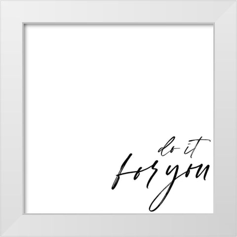 Yourself I White Modern Wood Framed Art Print by Hambly, Anna