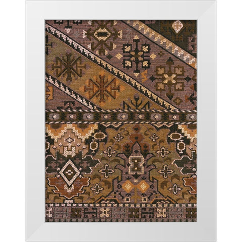 Kilim Detail II White Modern Wood Framed Art Print by Baxter Mill Archive