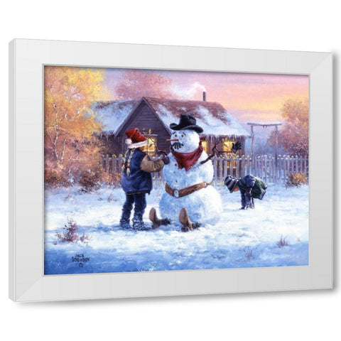 Gonna Be in Trouble White Modern Wood Framed Art Print by Sorenson, Jack