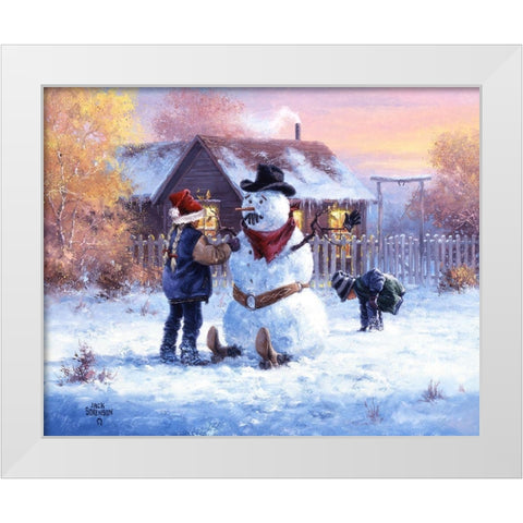 Gonna Be in Trouble White Modern Wood Framed Art Print by Sorenson, Jack