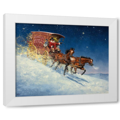 Nick of Time White Modern Wood Framed Art Print by Sorenson, Jack