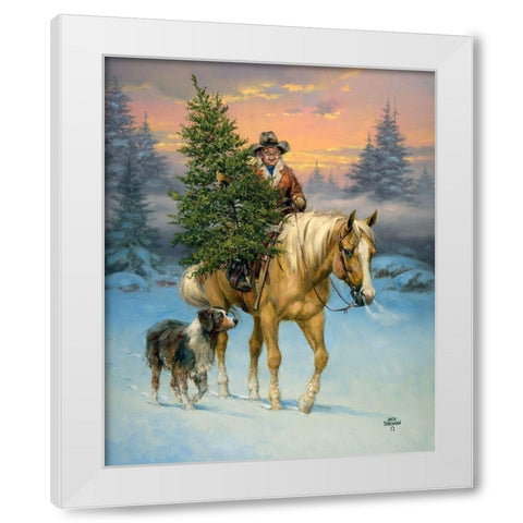 The Family Tree White Modern Wood Framed Art Print by Sorenson, Jack