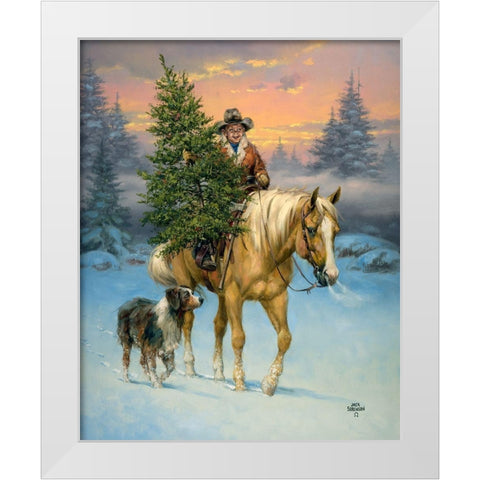 The Family Tree White Modern Wood Framed Art Print by Sorenson, Jack