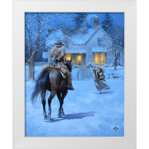 The Homecoming White Modern Wood Framed Art Print by Sorenson, Jack