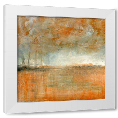 Across My Reflection White Modern Wood Framed Art Print by Suderman, Karen