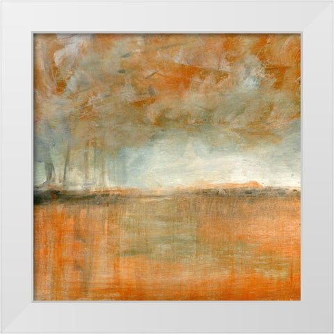 Across My Reflection White Modern Wood Framed Art Print by Suderman, Karen