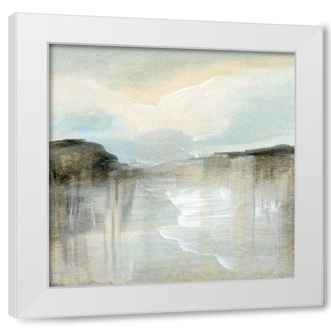 Quietude White Modern Wood Framed Art Print by Suderman, Karen
