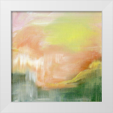 Hanging on Tangerine White Modern Wood Framed Art Print by Suderman, Karen