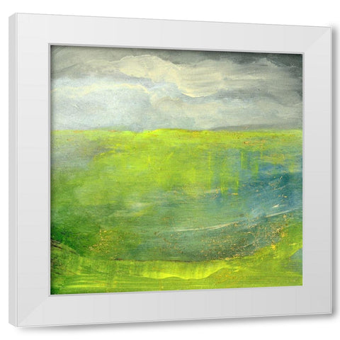 Rolling Hills White Modern Wood Framed Art Print by Suderman, Karen
