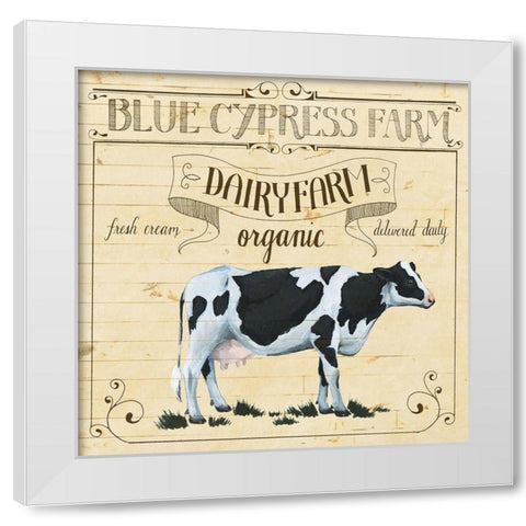 Animal Farm Collection I White Modern Wood Framed Art Print by Popp, Grace