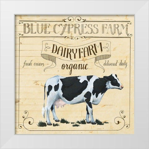 Animal Farm Collection I White Modern Wood Framed Art Print by Popp, Grace