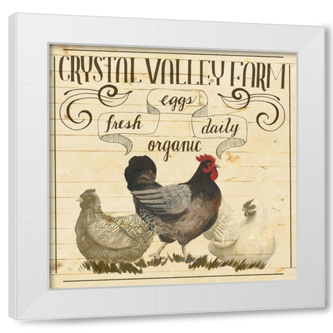 Animal Farm Collection II White Modern Wood Framed Art Print by Popp, Grace