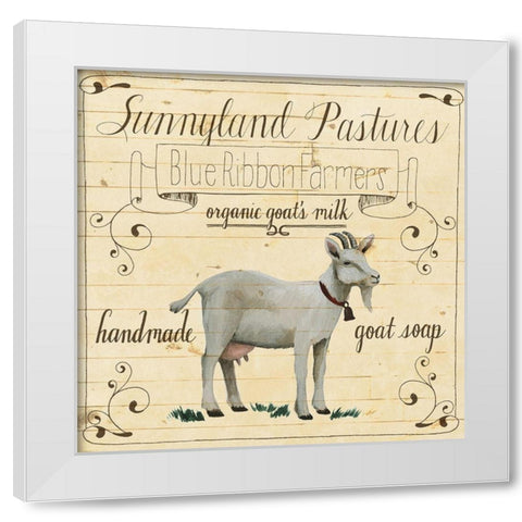 Animal Farm Collection IV White Modern Wood Framed Art Print by Popp, Grace
