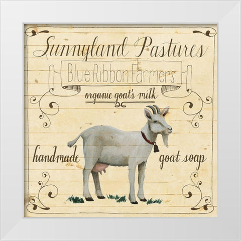 Animal Farm Collection IV White Modern Wood Framed Art Print by Popp, Grace