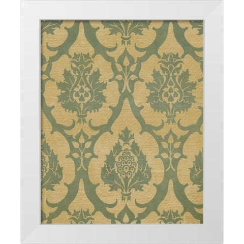 Medallion Motif III White Modern Wood Framed Art Print by Baxter Mill Archive
