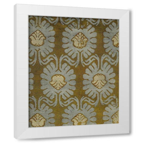 Medallion Motif V White Modern Wood Framed Art Print by Baxter Mill Archive