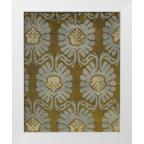 Medallion Motif V White Modern Wood Framed Art Print by Baxter Mill Archive