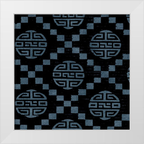 Japanese Patterns VIII White Modern Wood Framed Art Print by Baxter Mill Archive