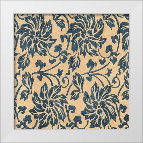 Japanese Patterns IX White Modern Wood Framed Art Print by Baxter Mill Archive