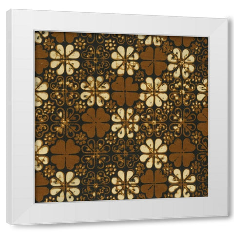 Ethnic Batik II White Modern Wood Framed Art Print by Baxter Mill Archive