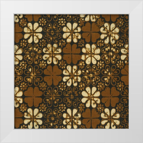 Ethnic Batik II White Modern Wood Framed Art Print by Baxter Mill Archive