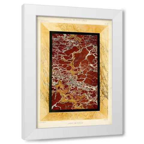 Marble Varieties VII White Modern Wood Framed Art Print by Baxter Mill Archive