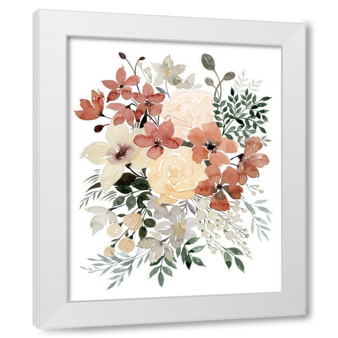 Dried Bouquet I White Modern Wood Framed Art Print by Popp, Grace