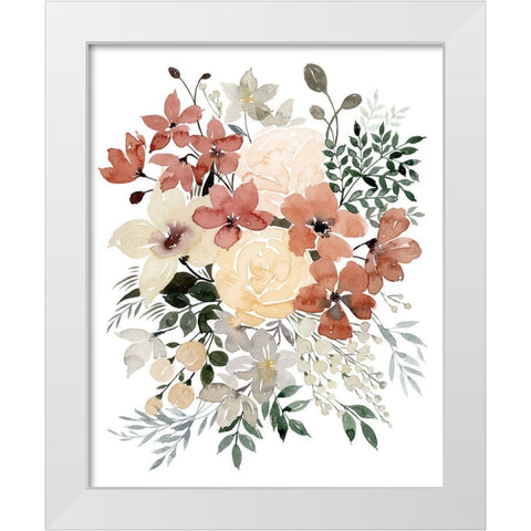 Dried Bouquet I White Modern Wood Framed Art Print by Popp, Grace