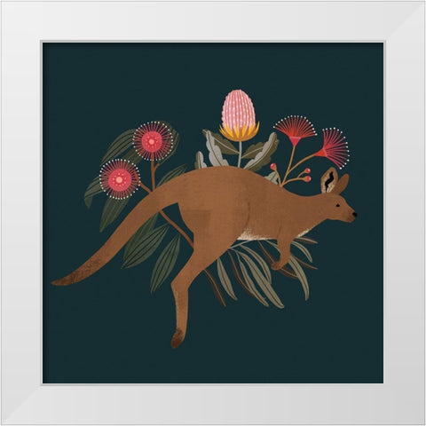 Australian Animals III White Modern Wood Framed Art Print by Barnes, Victoria