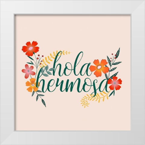 Hermosa I White Modern Wood Framed Art Print by Popp, Grace