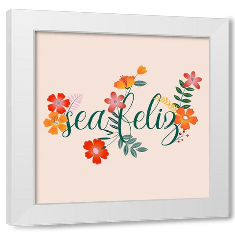 Hermosa III White Modern Wood Framed Art Print by Popp, Grace