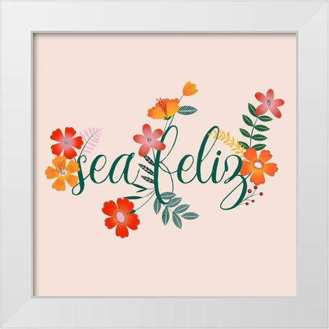 Hermosa III White Modern Wood Framed Art Print by Popp, Grace