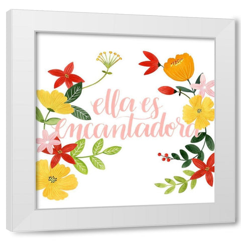 Encantadora I White Modern Wood Framed Art Print by Popp, Grace