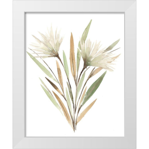Modest Pedicle I White Modern Wood Framed Art Print by Warren, Annie