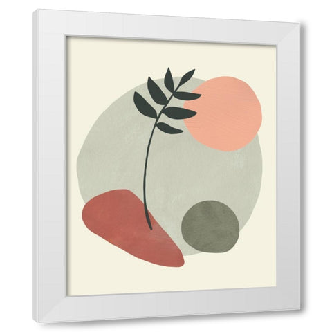 Spring Tea I White Modern Wood Framed Art Print by Green, Jacob