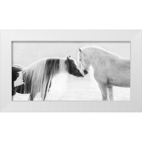 Collection of Horses III White Modern Wood Framed Art Print by PHBurchett