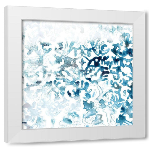 Blue Reverie II White Modern Wood Framed Art Print by Vess, June Erica