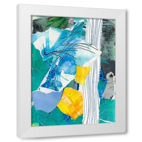 Reclaimed Collage I White Modern Wood Framed Art Print by Moore, Regina