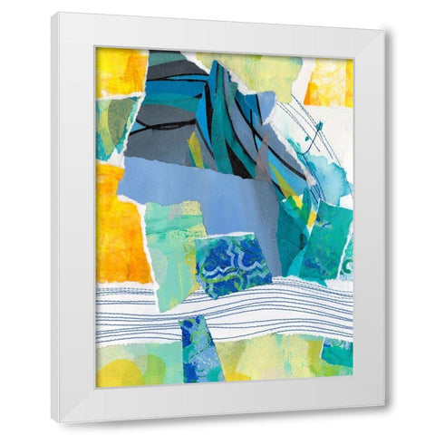 Reclaimed Collage V White Modern Wood Framed Art Print by Moore, Regina