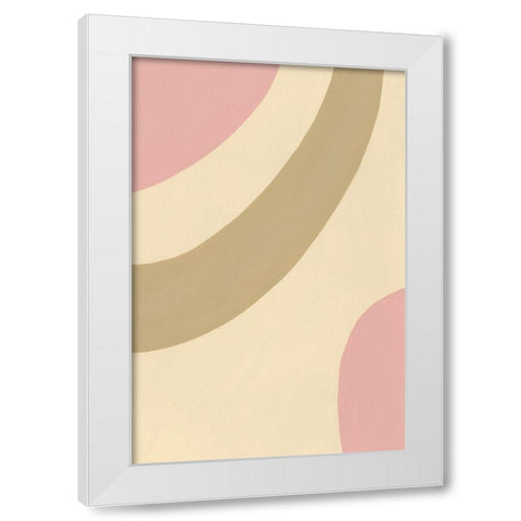 Organic Neutral II White Modern Wood Framed Art Print by Moore, Regina
