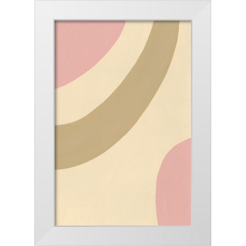 Organic Neutral II White Modern Wood Framed Art Print by Moore, Regina