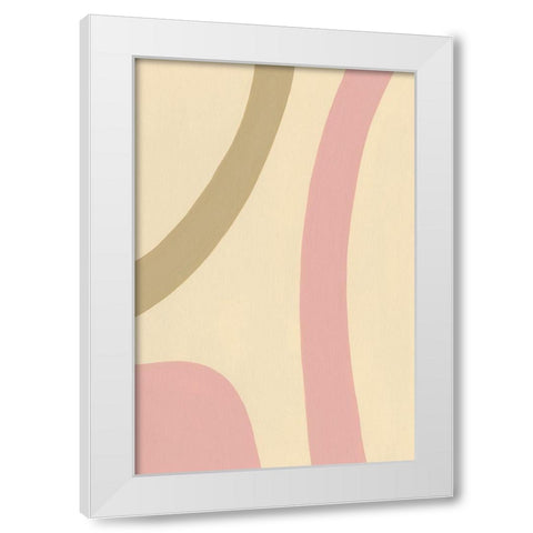 Organic Neutral III White Modern Wood Framed Art Print by Moore, Regina