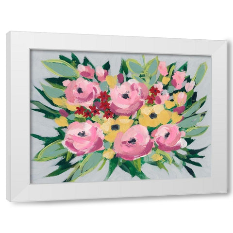 Spring Array I White Modern Wood Framed Art Print by Moore, Regina