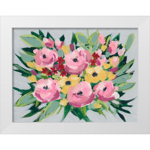 Spring Array I White Modern Wood Framed Art Print by Moore, Regina